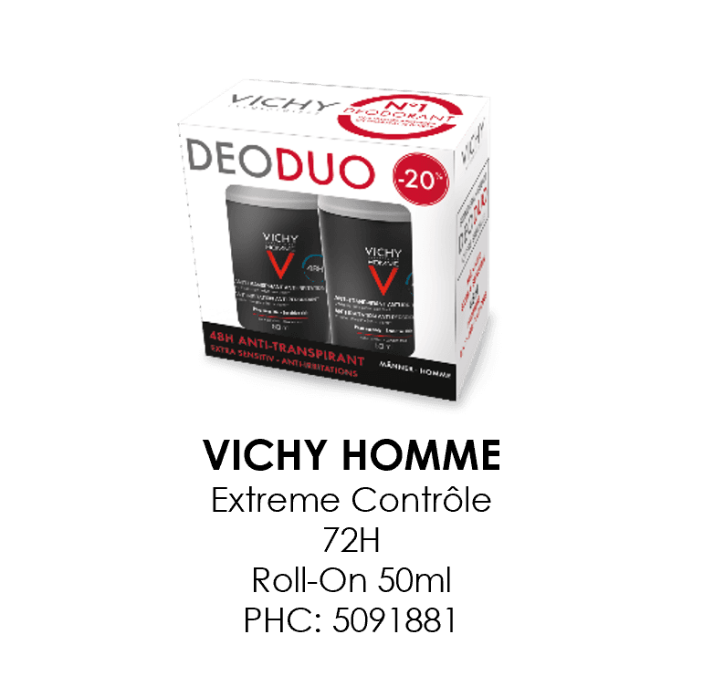 Vichy Deo - Deo Anti-transpirant Roll-on Duo