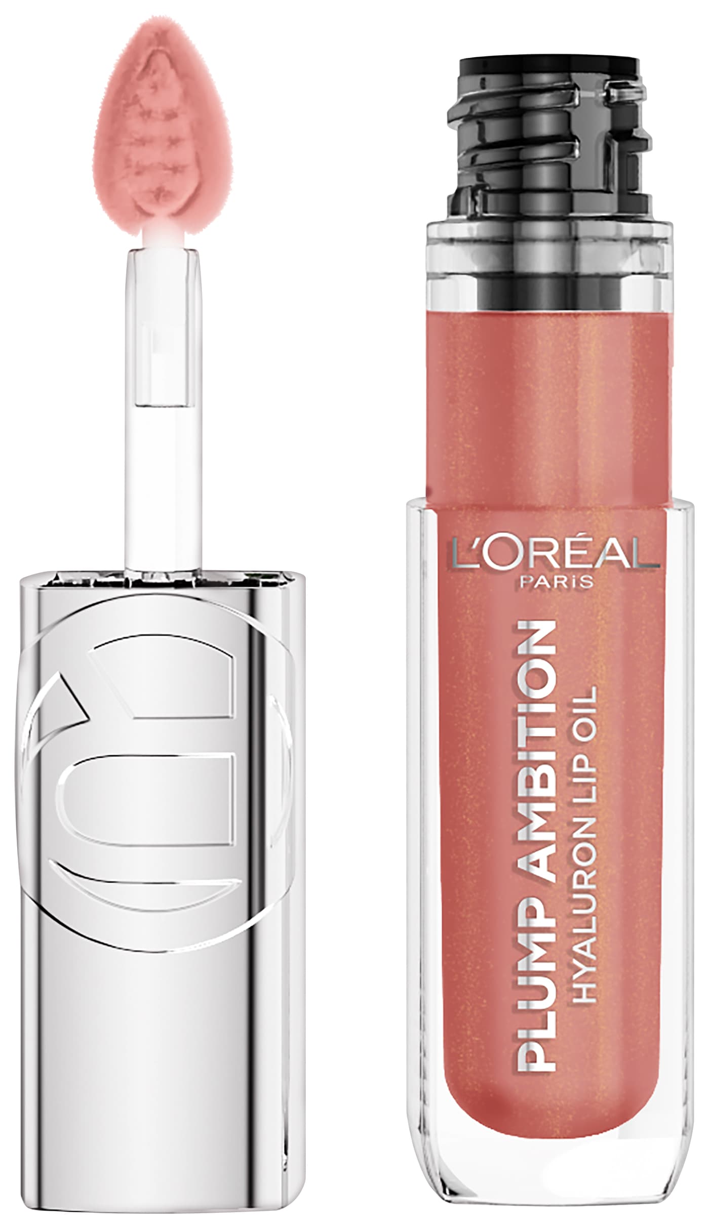 L'Oreal Cosmetics - Plump Ambition Hyaluron Lip Oil 650 Nude Macaron
