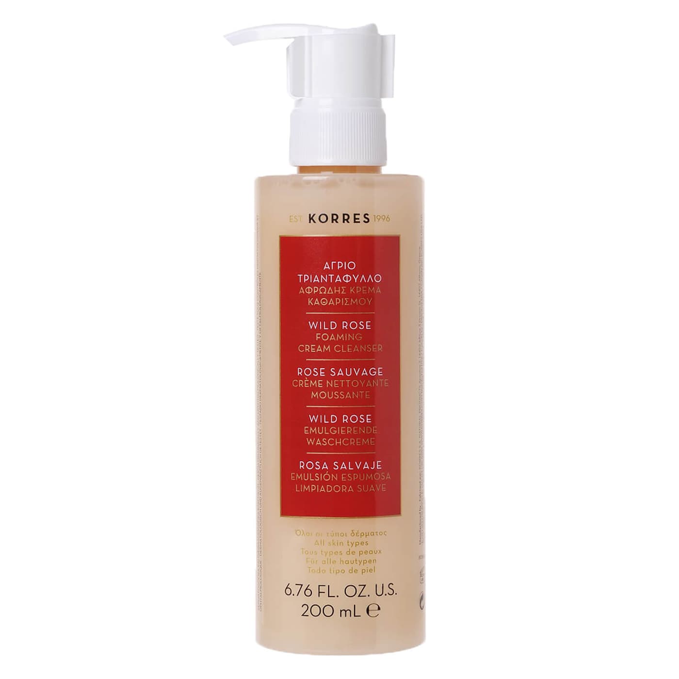 Korres Care - Wild Rose Foaming Cream Cleanser