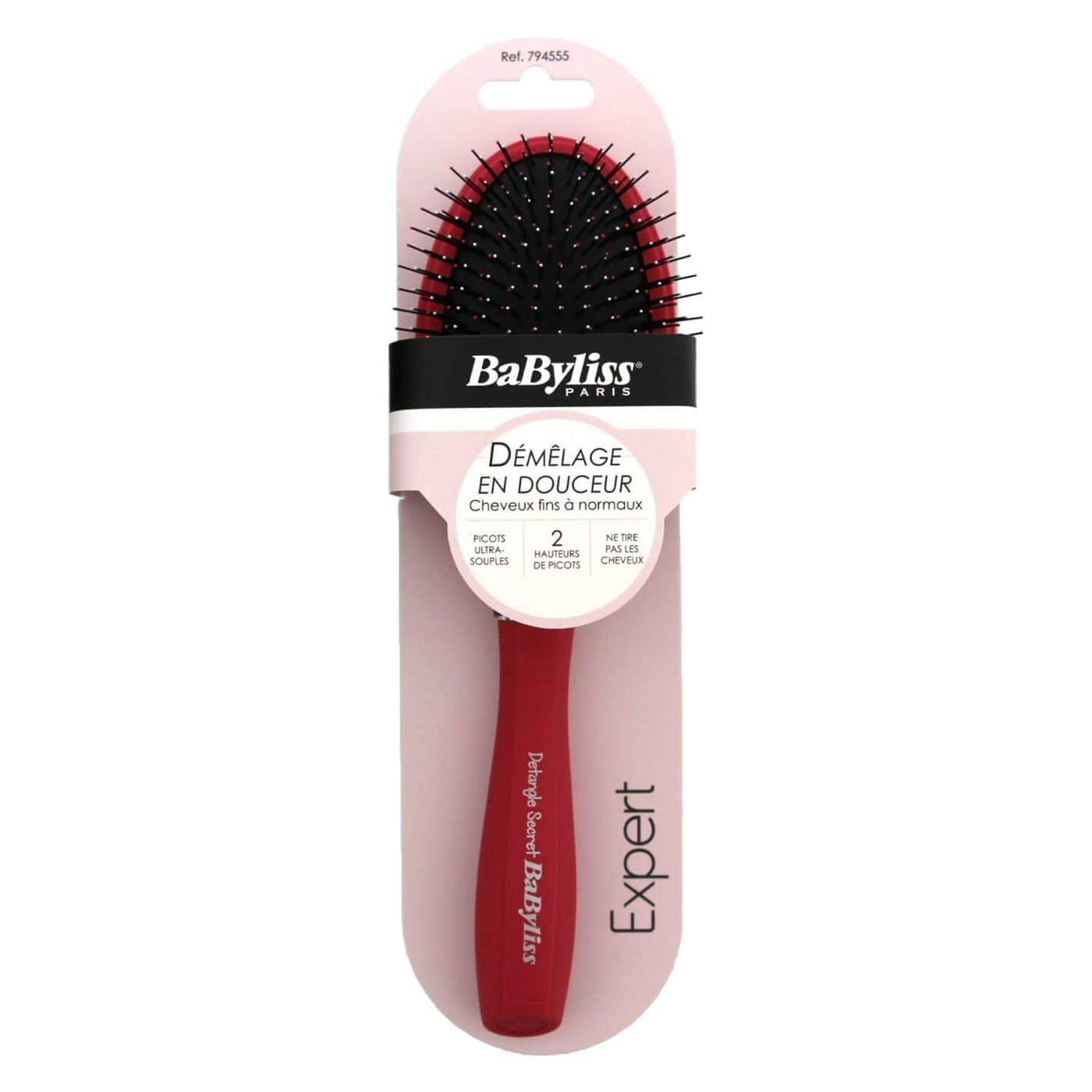 BaByliss - Brosse Pneumatique Detangle Rose 794555