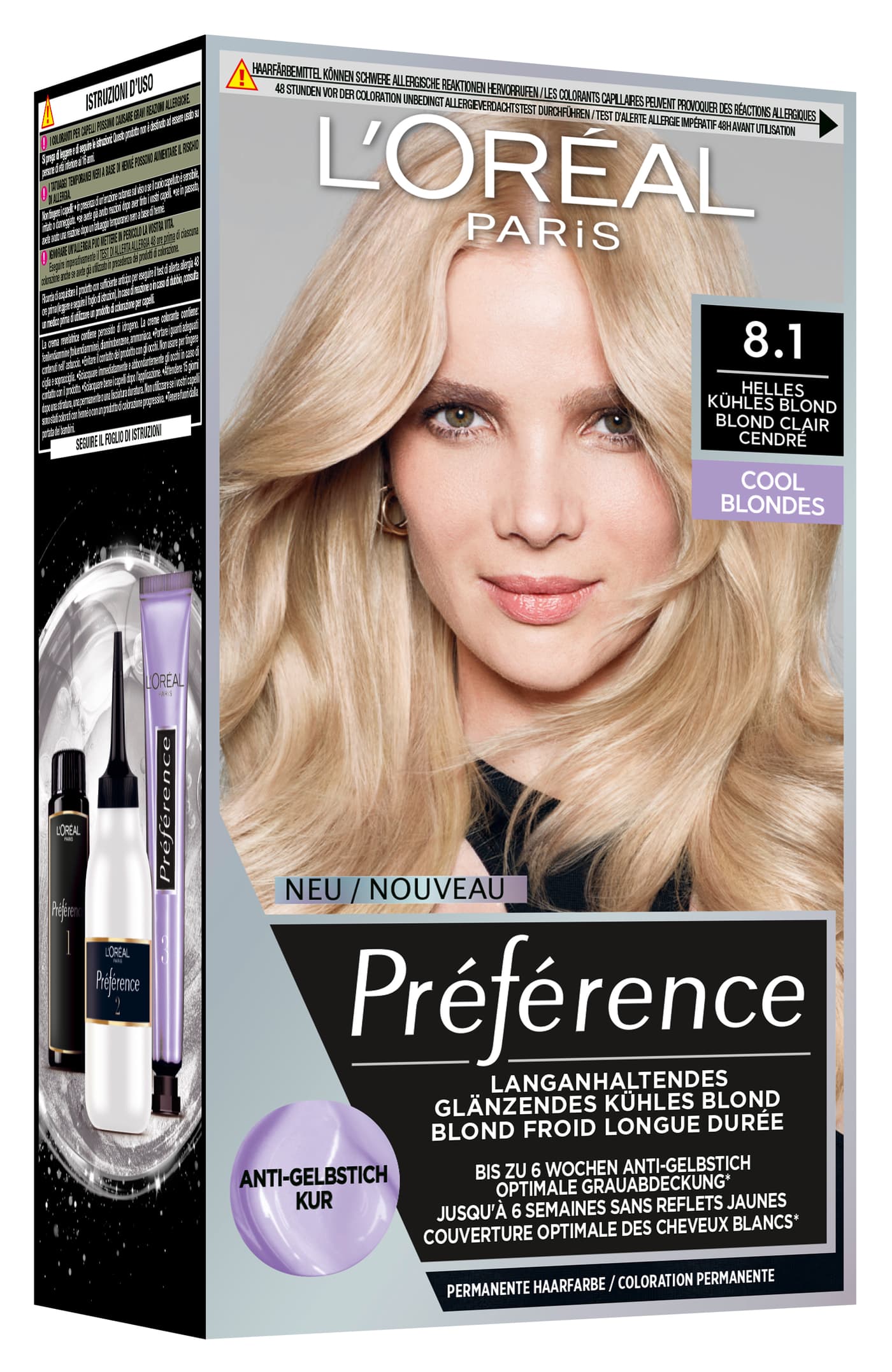 L'Oreal  Preference - Préférence Cool Blondes 8.1 Helles Kühles Blond