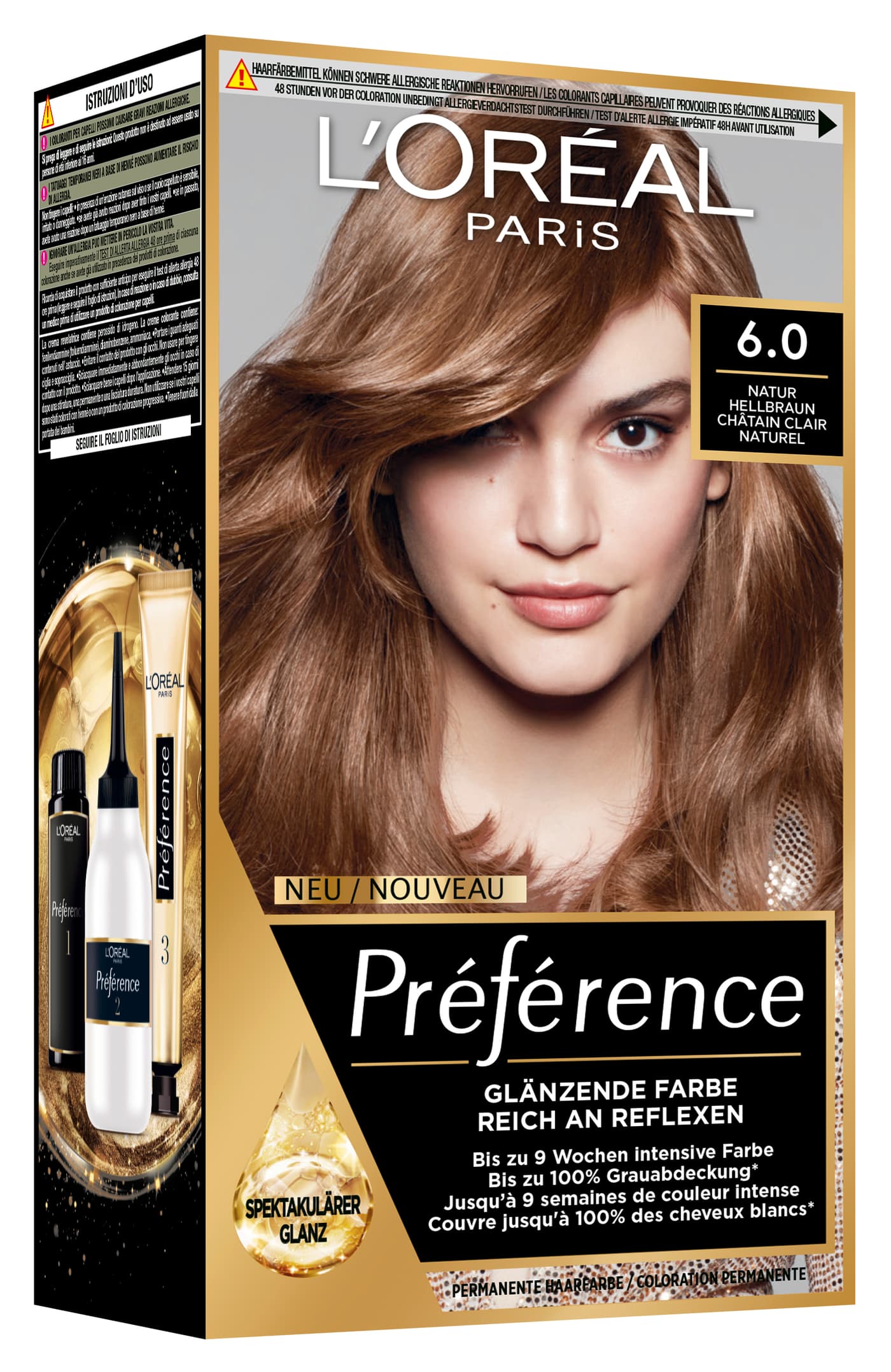 L'Oreal  Preference - Préférence 6 Natur Hellbraun