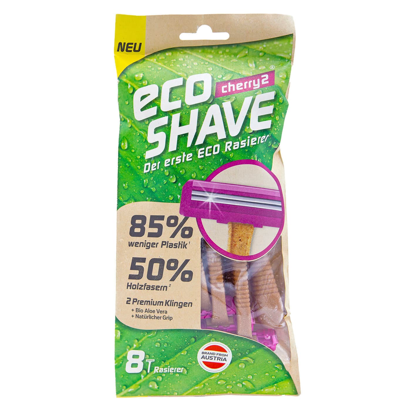 ecoSHAVE - Cherry 2 Einmalrasierer