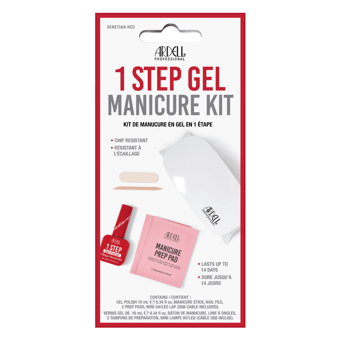 1 Step Gel - Manicure Kit Venetian Red