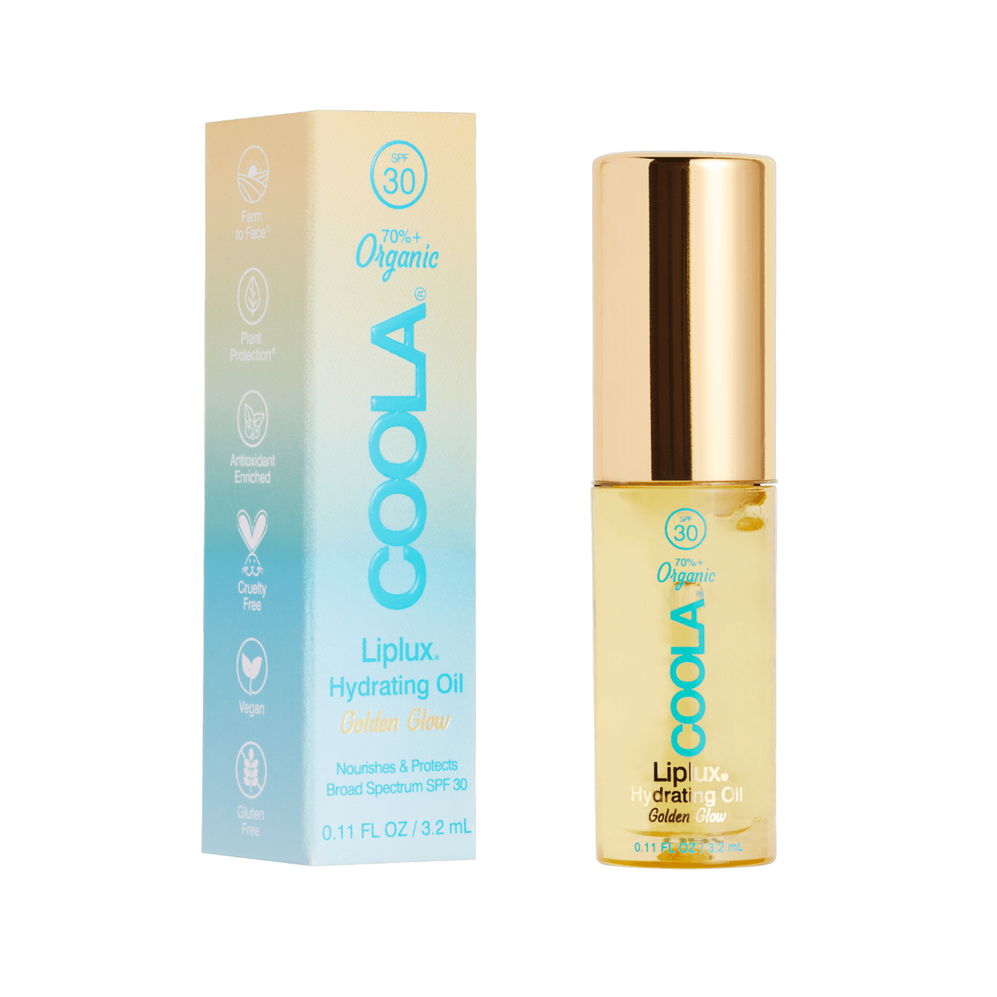 COOLA - Classic Liplux Organic Hydrating Lip Oil Sunscreen SPF30