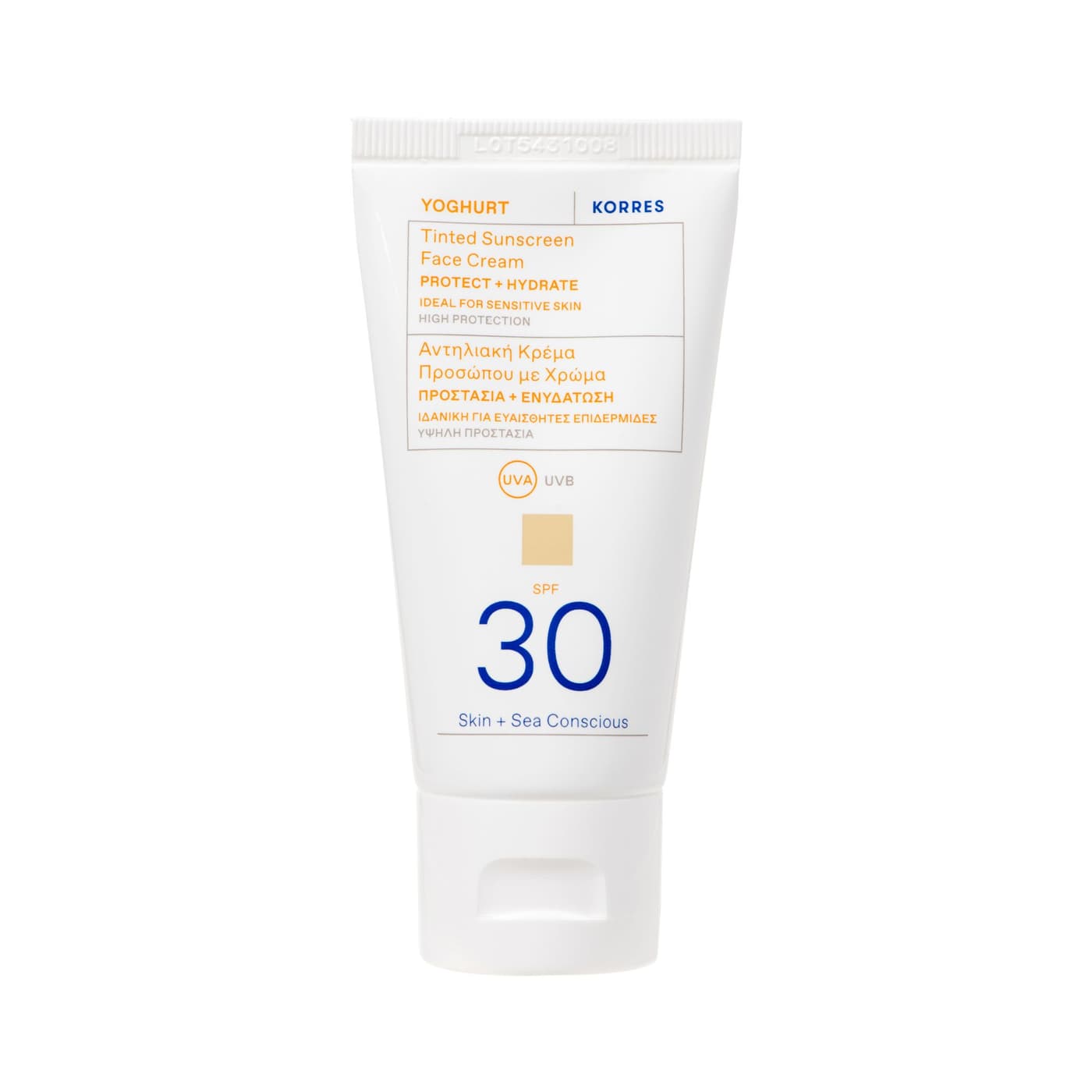 Korres Care - Yoghurt Getönte Sonnencreme Für Das Gesicht Spf30