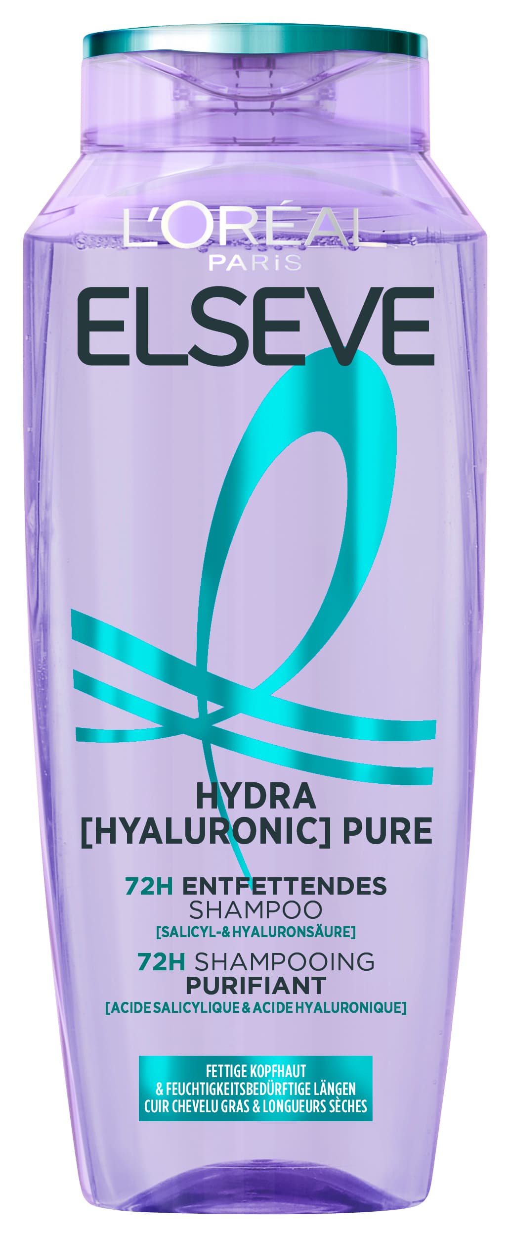 LOréal Elseve Haircare - Hydra Hyaluronic Pure 72h Entfettendes Shampoo
