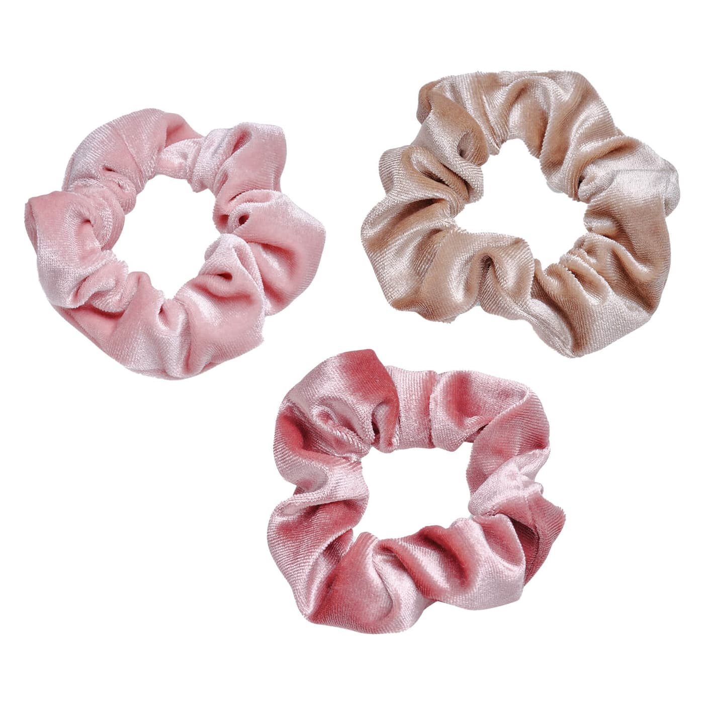 Body Mind and Soul Scrunchie Yoga Samt Rosa