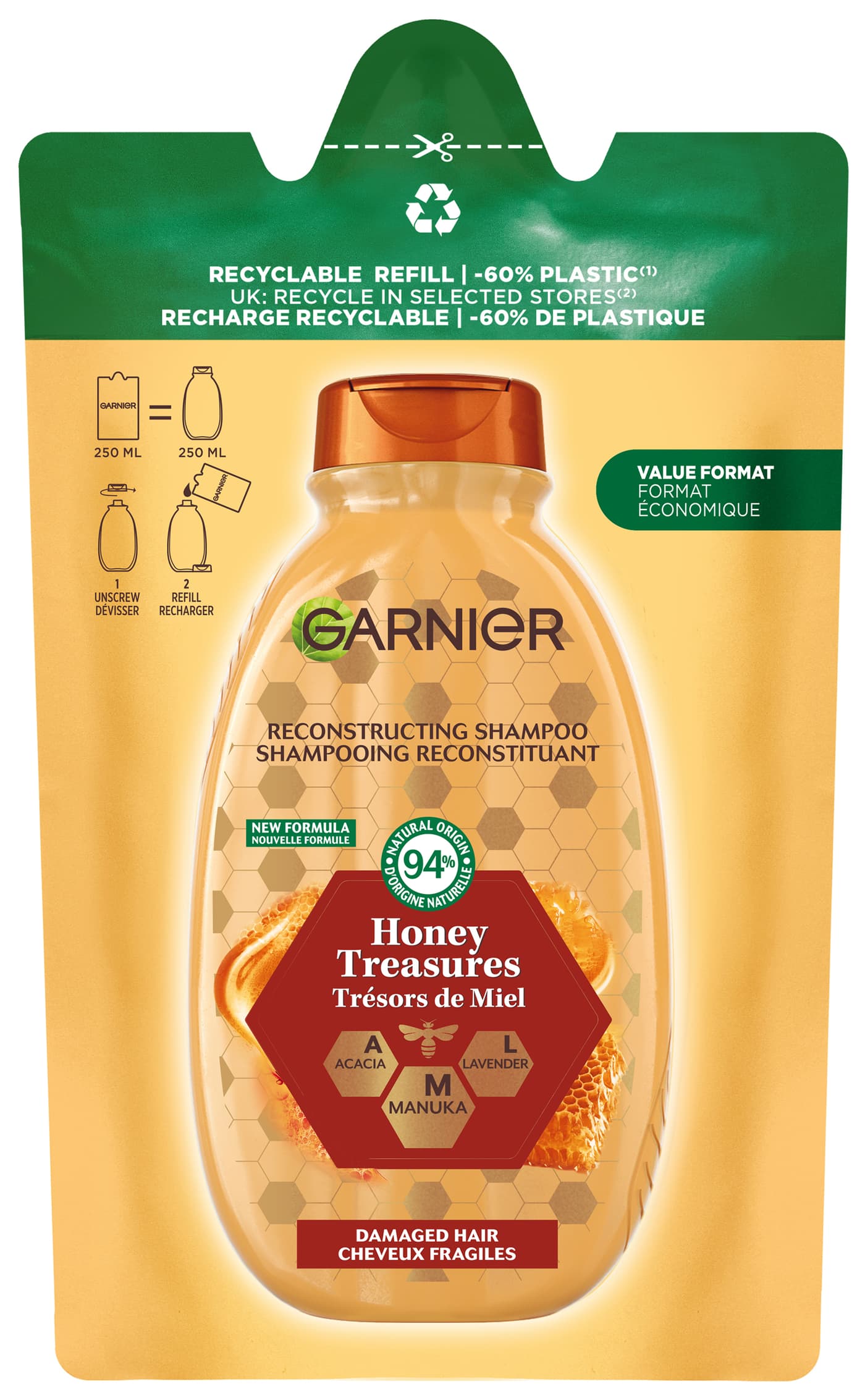 Ultra Doux Haircare - Reparierendes Shampoo Honig Schätze Nachfüllpack