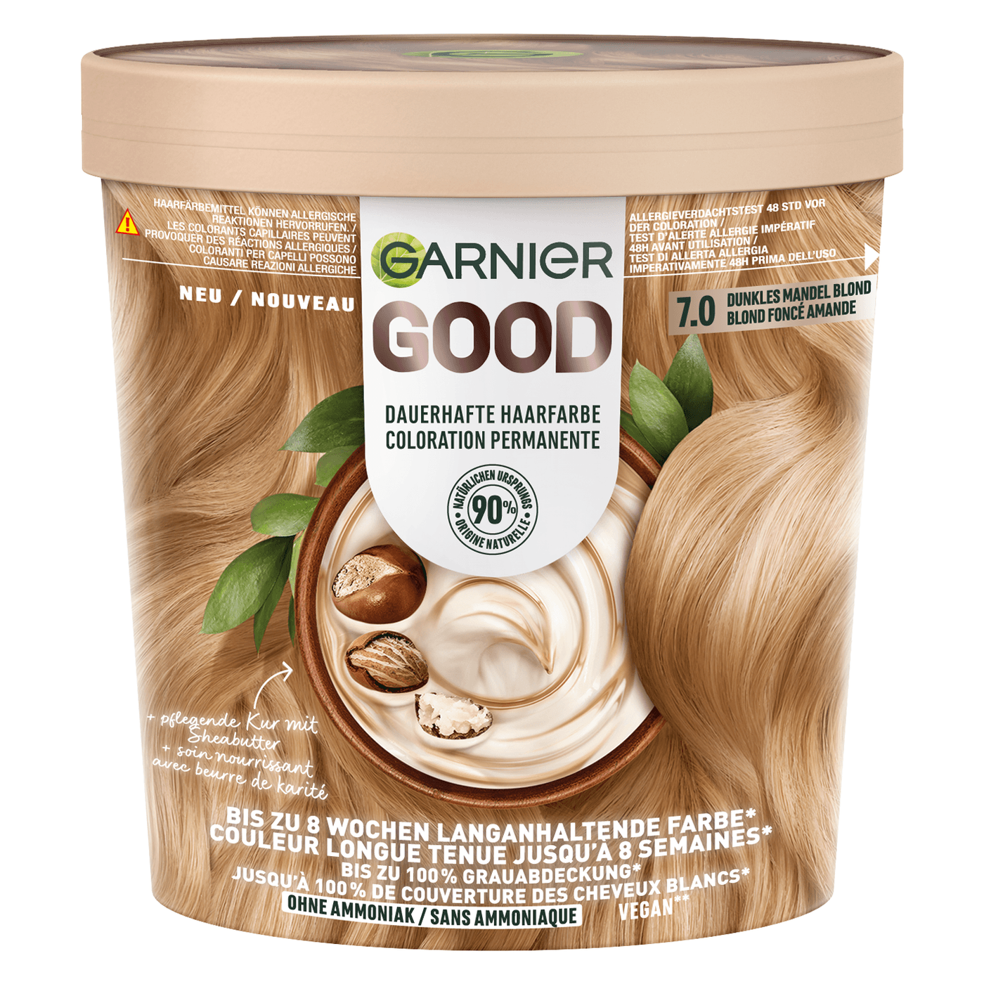 Good Color - Dauerhafte Haarfarbe 7.0 Dunkles Mandel Blond