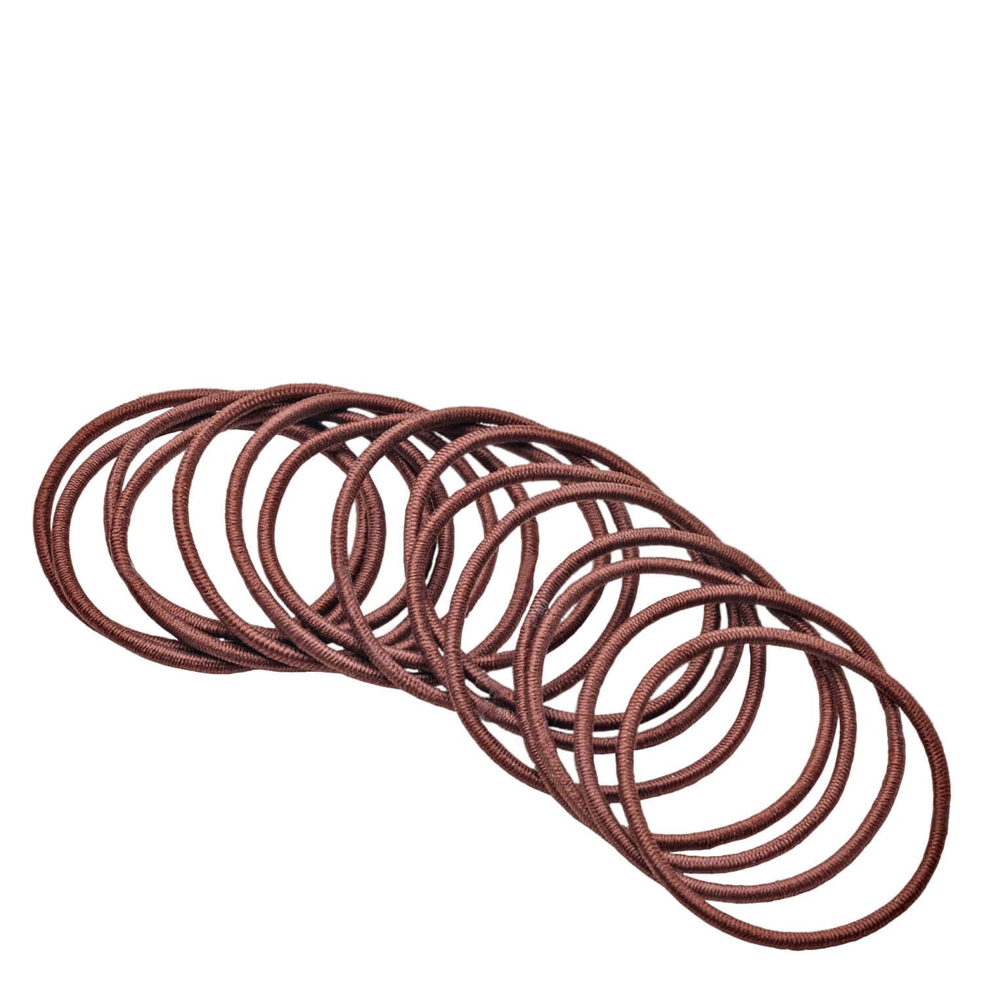 DailyGO - Haargummi ohne Metallverschluss dünn braun