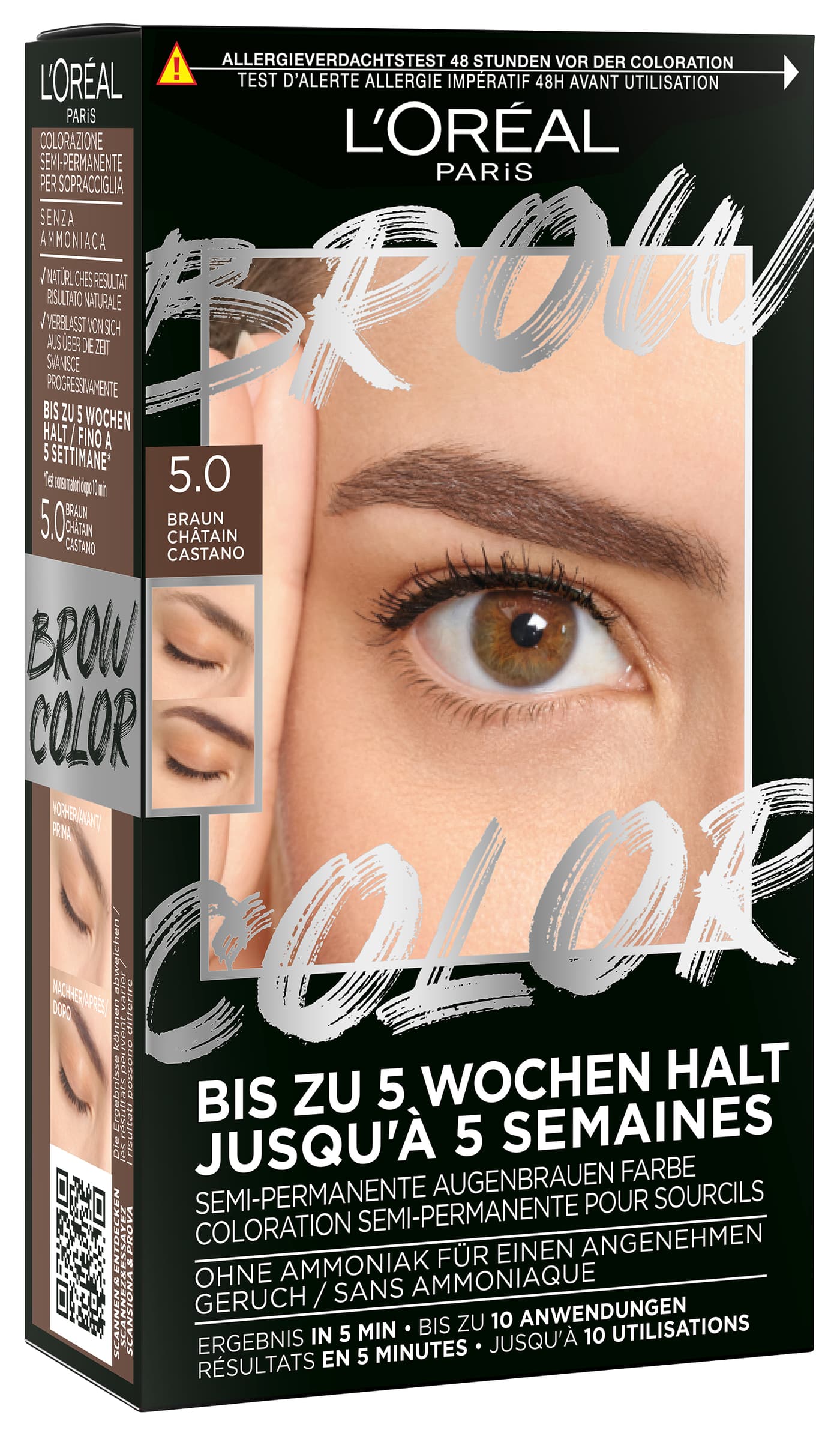 L'Oreal Brow Color - Brow Color Augenbrauenfarbe – Braun
