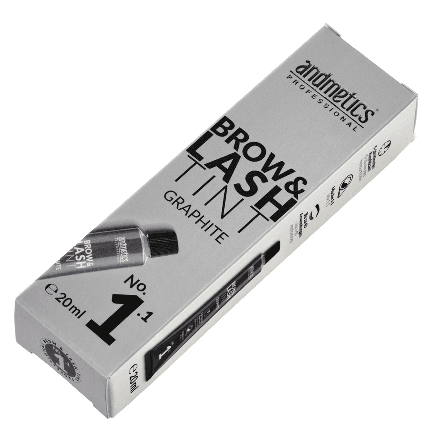 andmetics Professional - Augenbrauen- & Wimpernfarbe Graphit