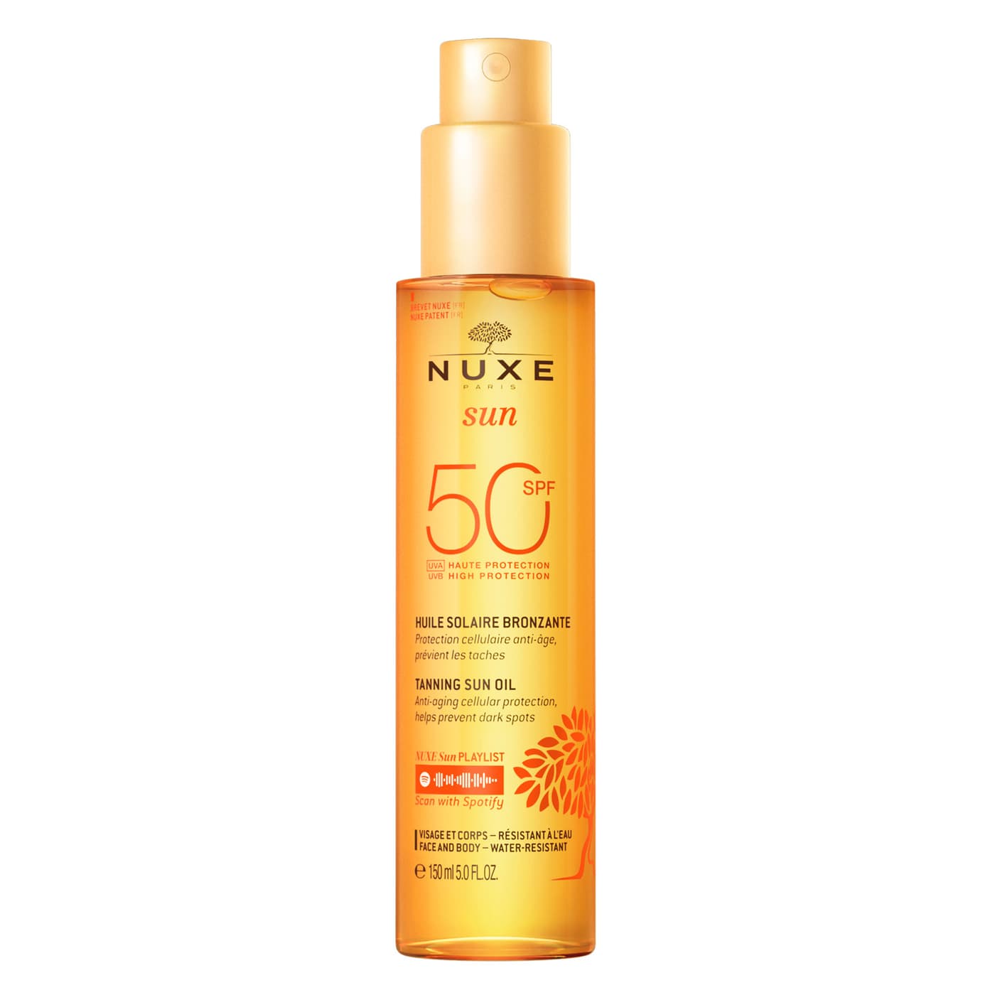 Nuxe Sun - Huile Solaire Bronzante SPF50