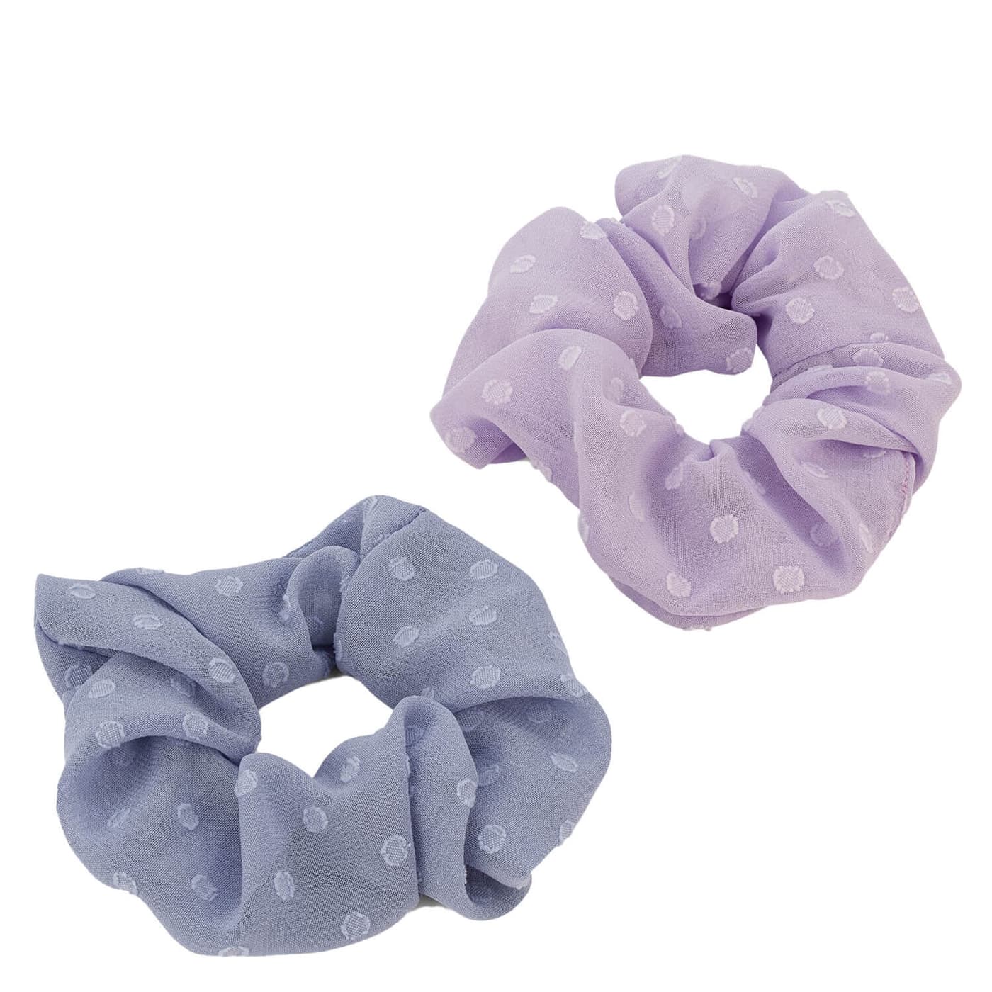 Twisted Elastic Scrunchie, lila & blau