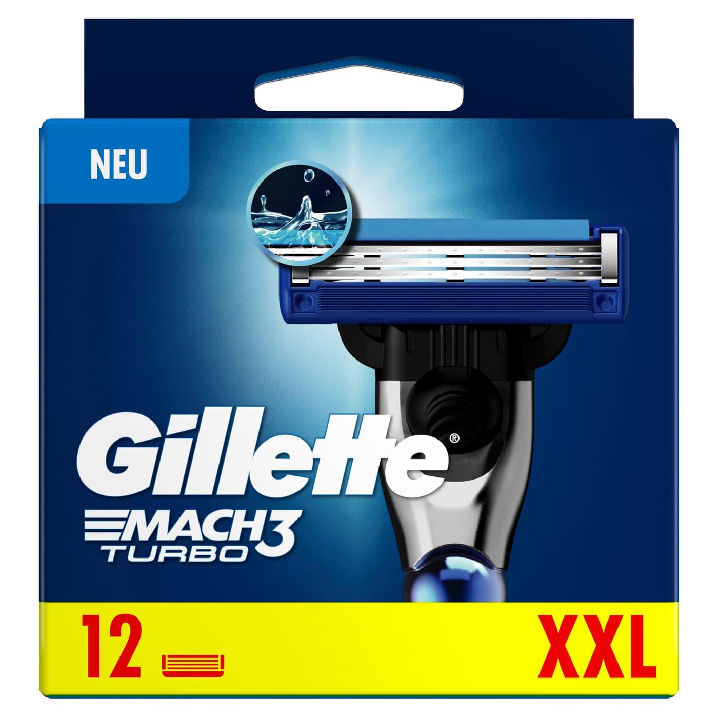 Gillette - Mach3 Turbo 3D Systemklingen 12er