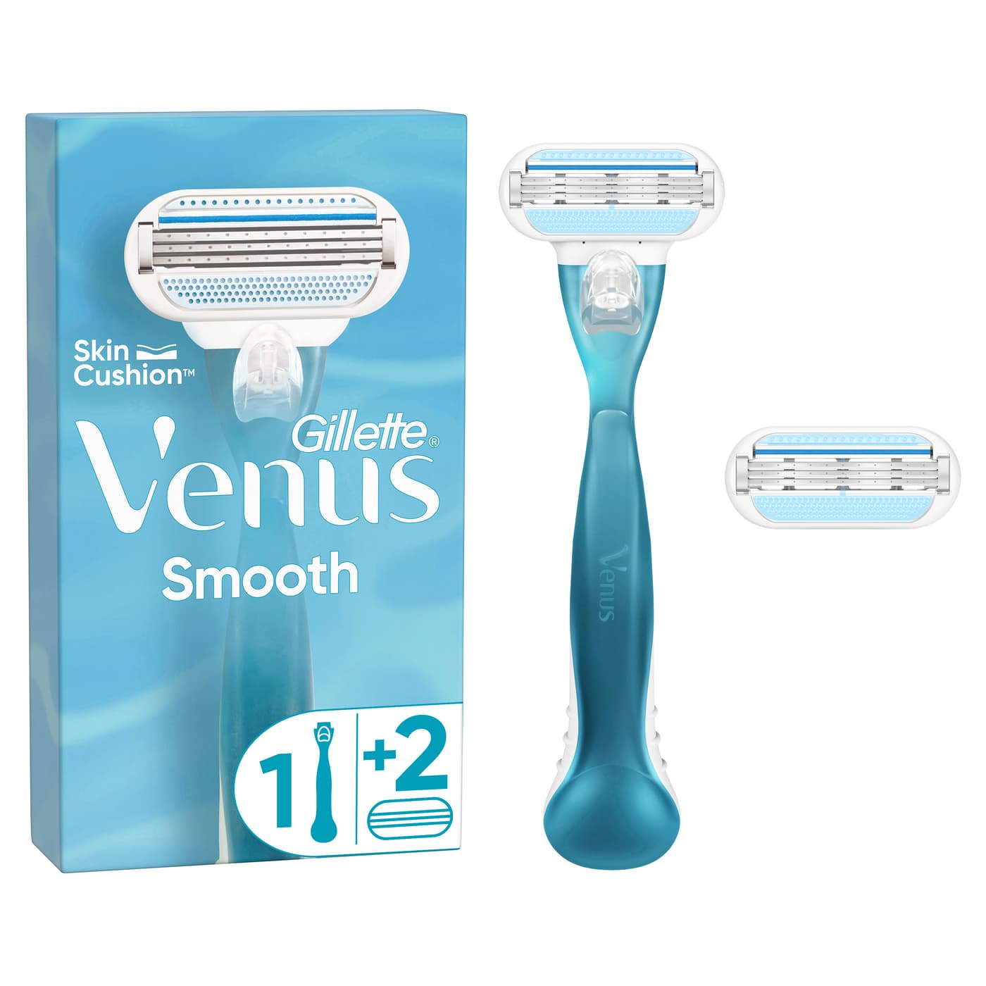 Gillette - Venus Smooth Rasierapparat mit 2 Klingen