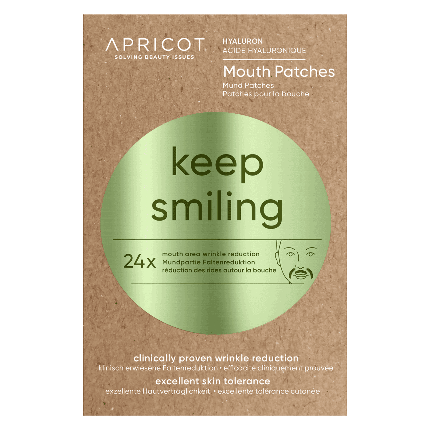 APRICOT - Anti-Falten-Mund Patches Hyaluron Keep Smiling
