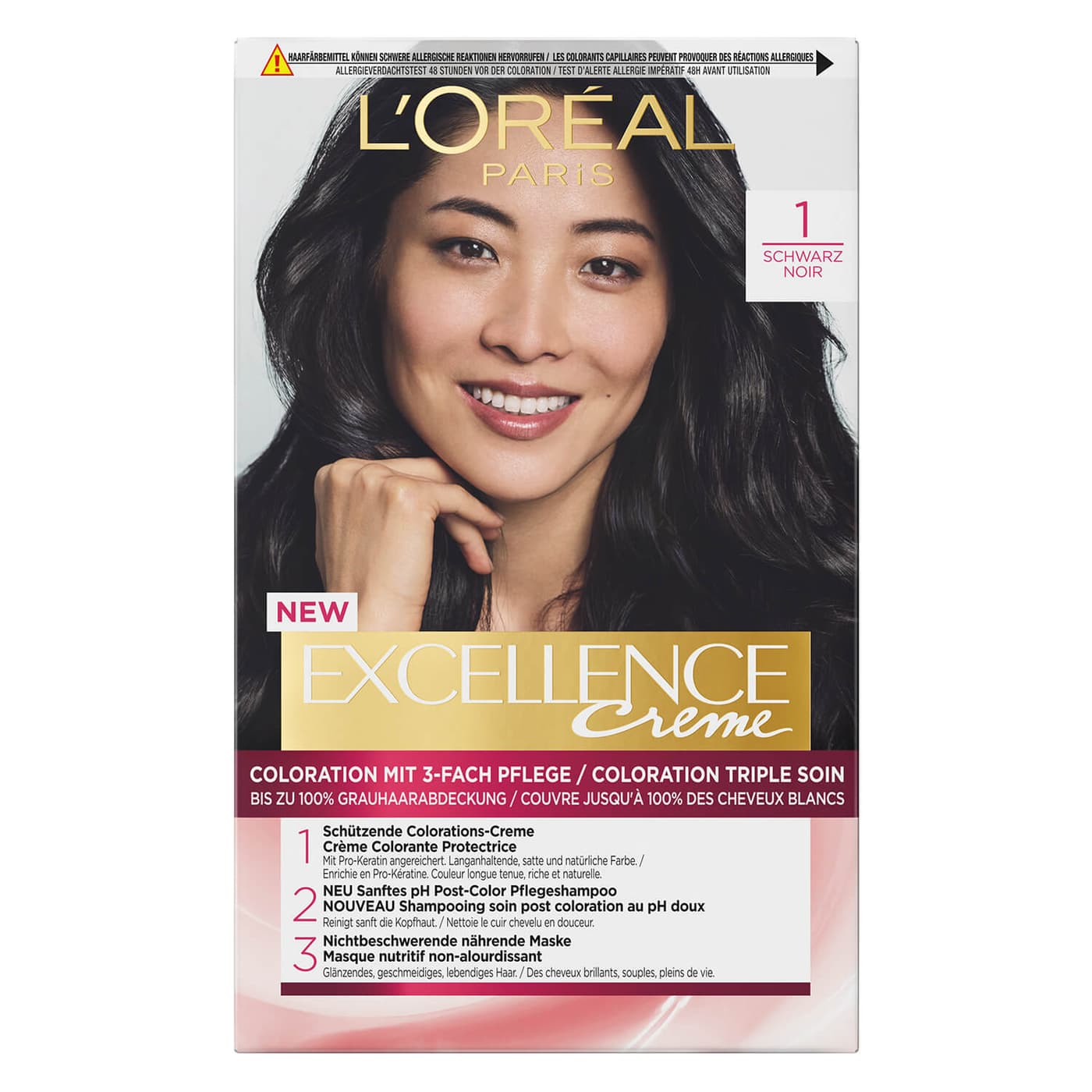 LOréal Excellence Color - Creme 1 Schwarz