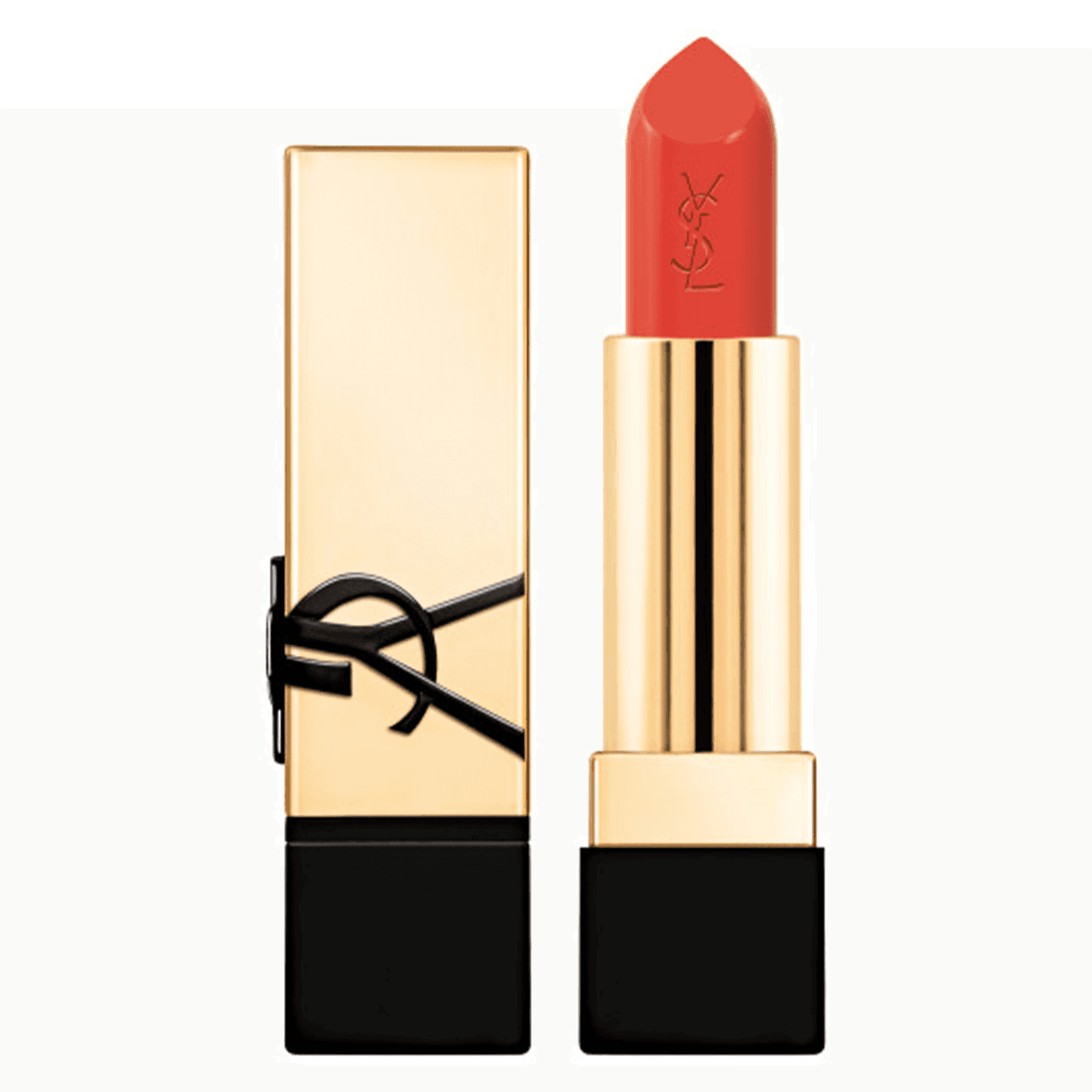 Rouge Pur Couture - Caring Satin Lipstick OM Orange Muse