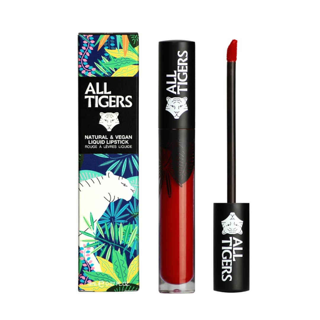 All Tigers Lips - Liquid Lipstick matt vegan und natürlich Bordeauxrot