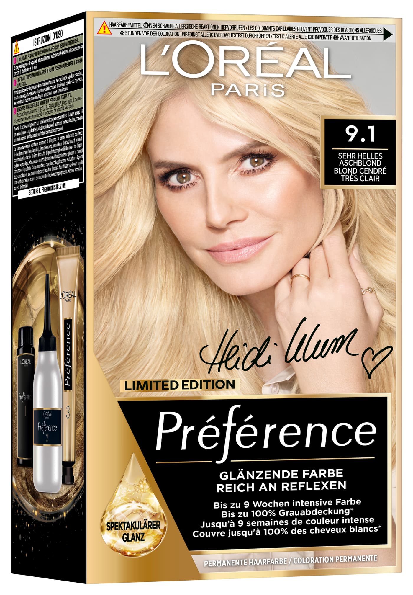 L'Oreal Preference - 9.1 Sehr Helles Aschblond