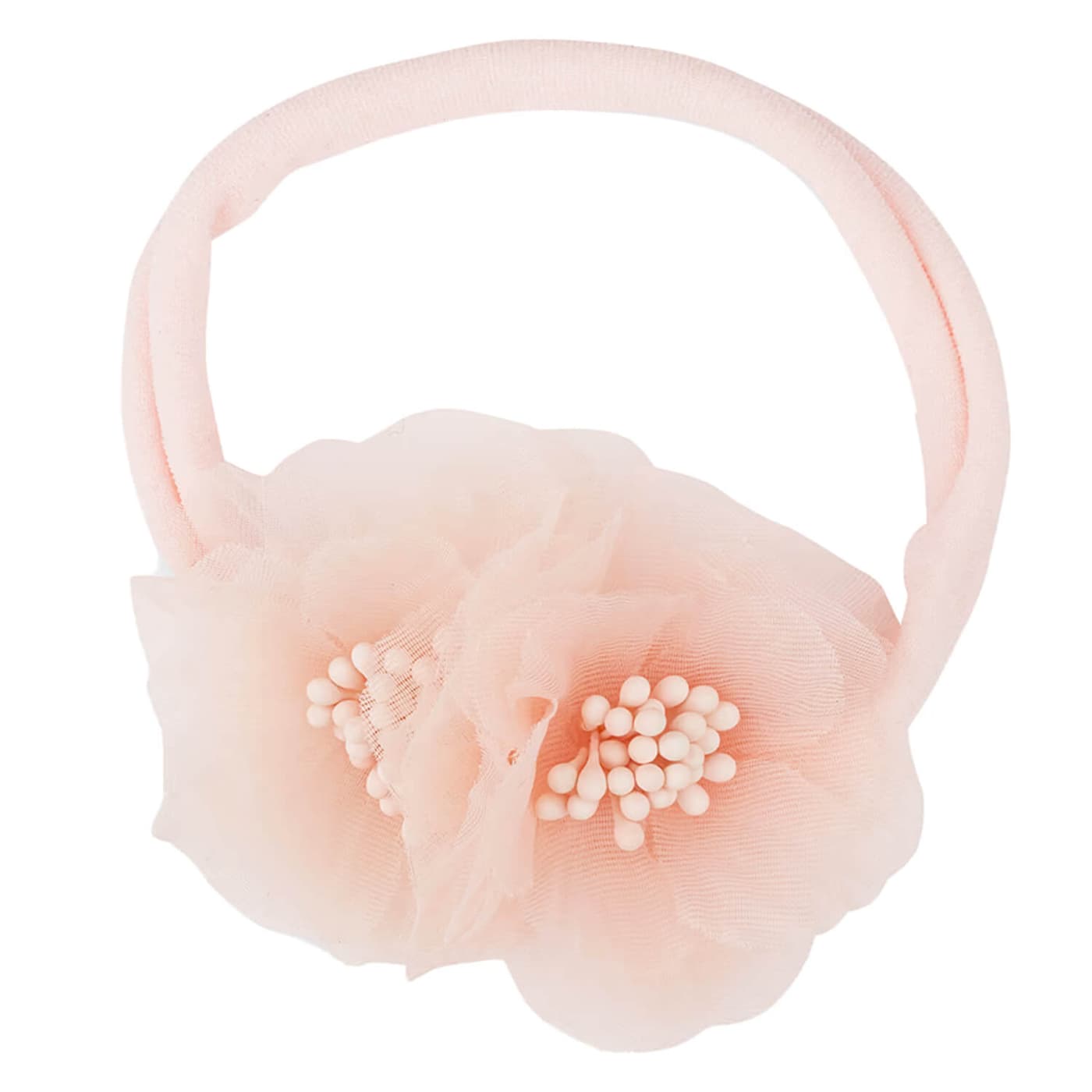 Celebride Baby Haarband Blumen Elastisch Rosa