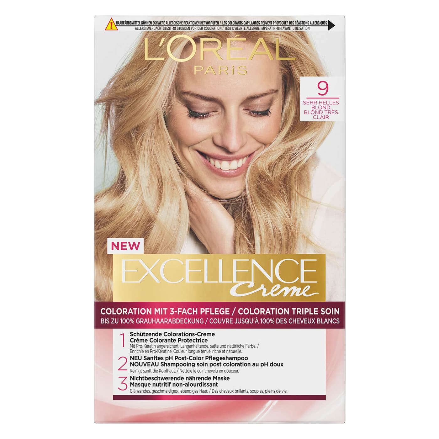 LOréal Excellence Color - Creme 9 Sehr Helles Blond