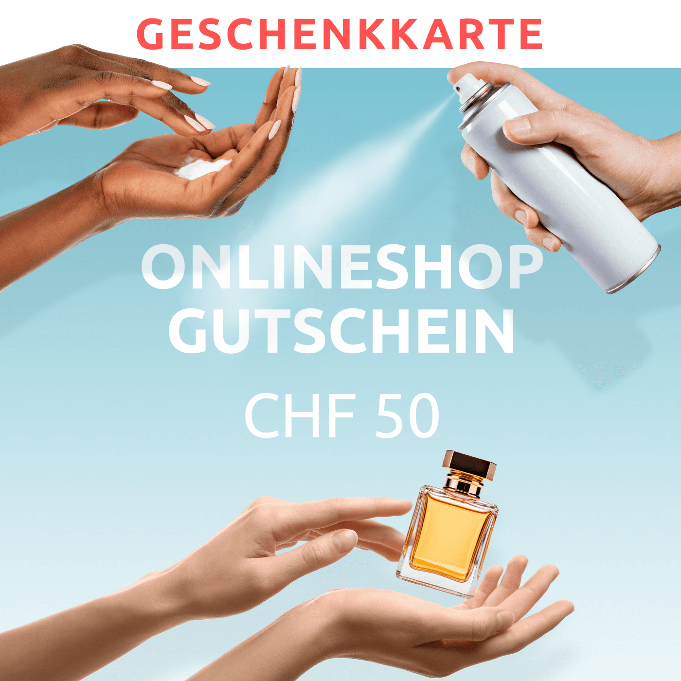 Gutschein - Geschenkkarte - Online-Shop CHF 50