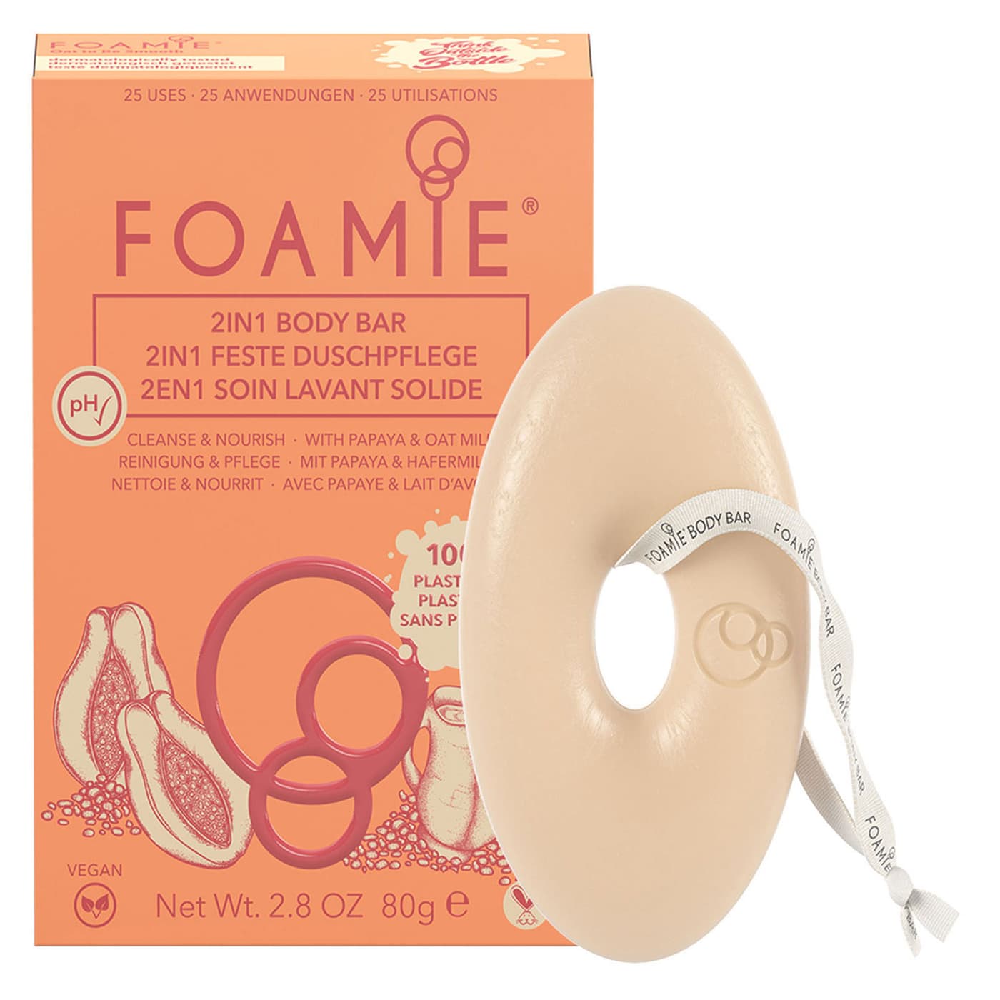 Foamie - Oat Milk & Papaya Body Bar