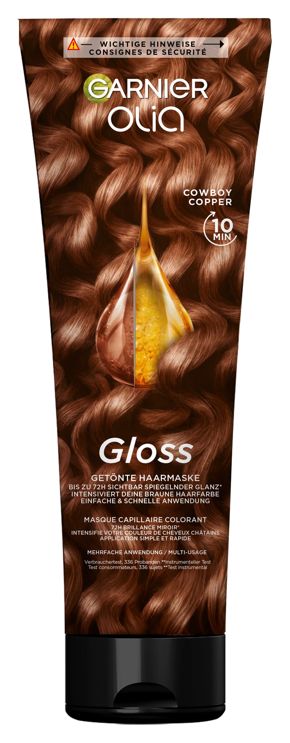 Olia - Gloss Getönte Haarmaske Cowboy Copper