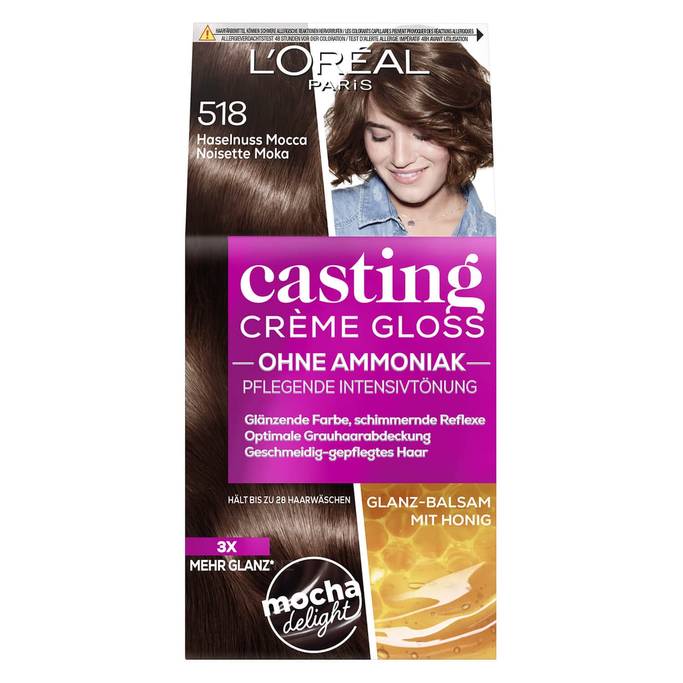 LOréal Casting - Crème Gloss 518 Haselnuss Mocca