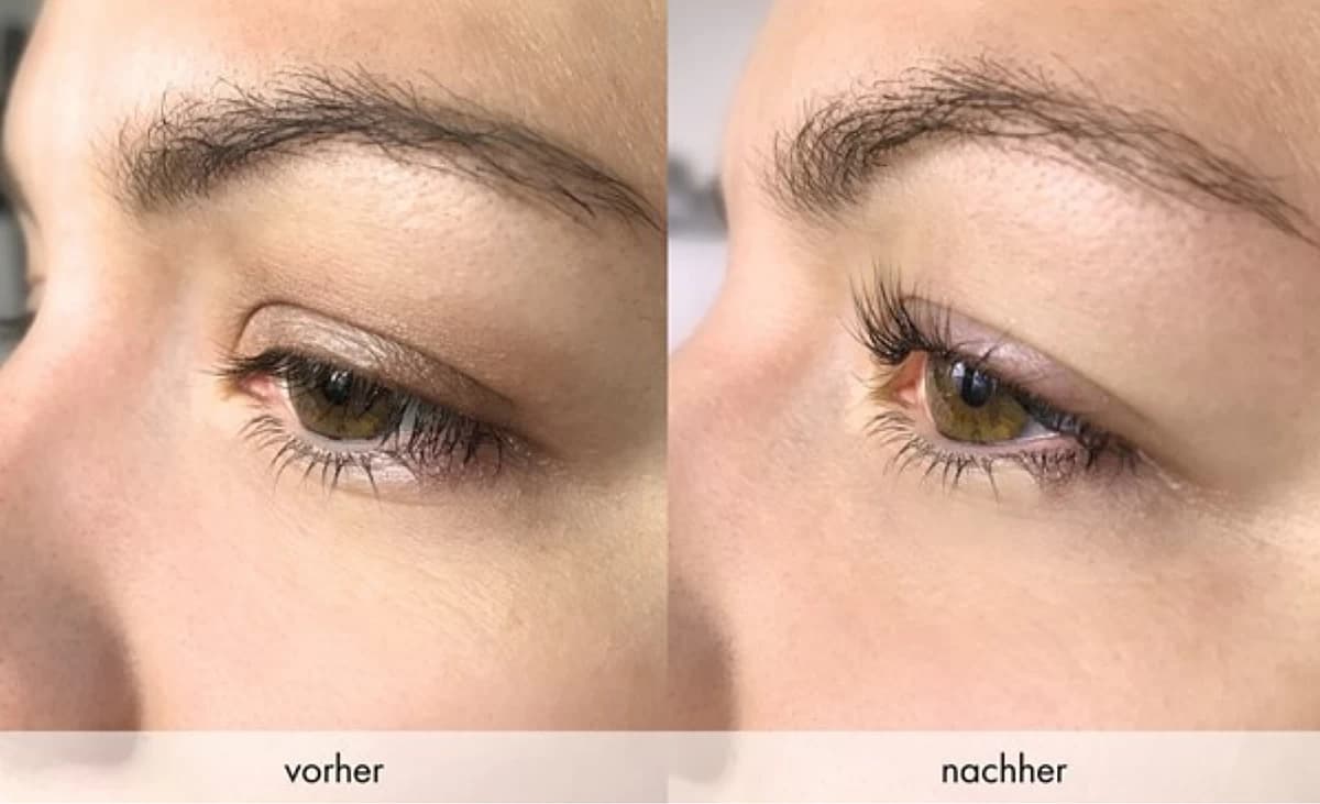 Vorher/ Nachher Wimpernlifting