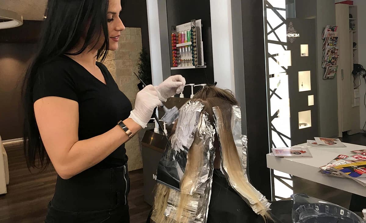 Folien im Haar | Balayage