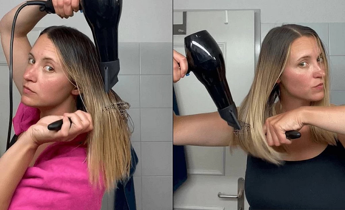 Kativa Anwendung | Glatt föhnen