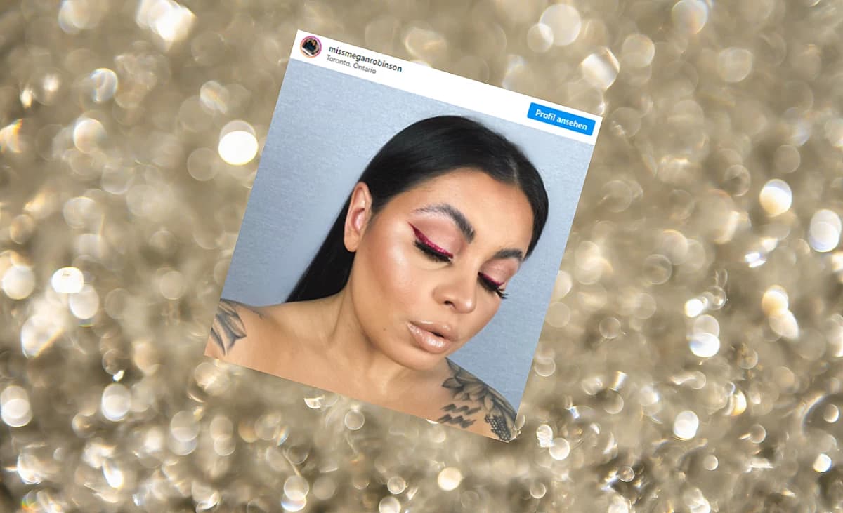 Metallic Eyeliner: Inspiriert von @missmeganrobinson