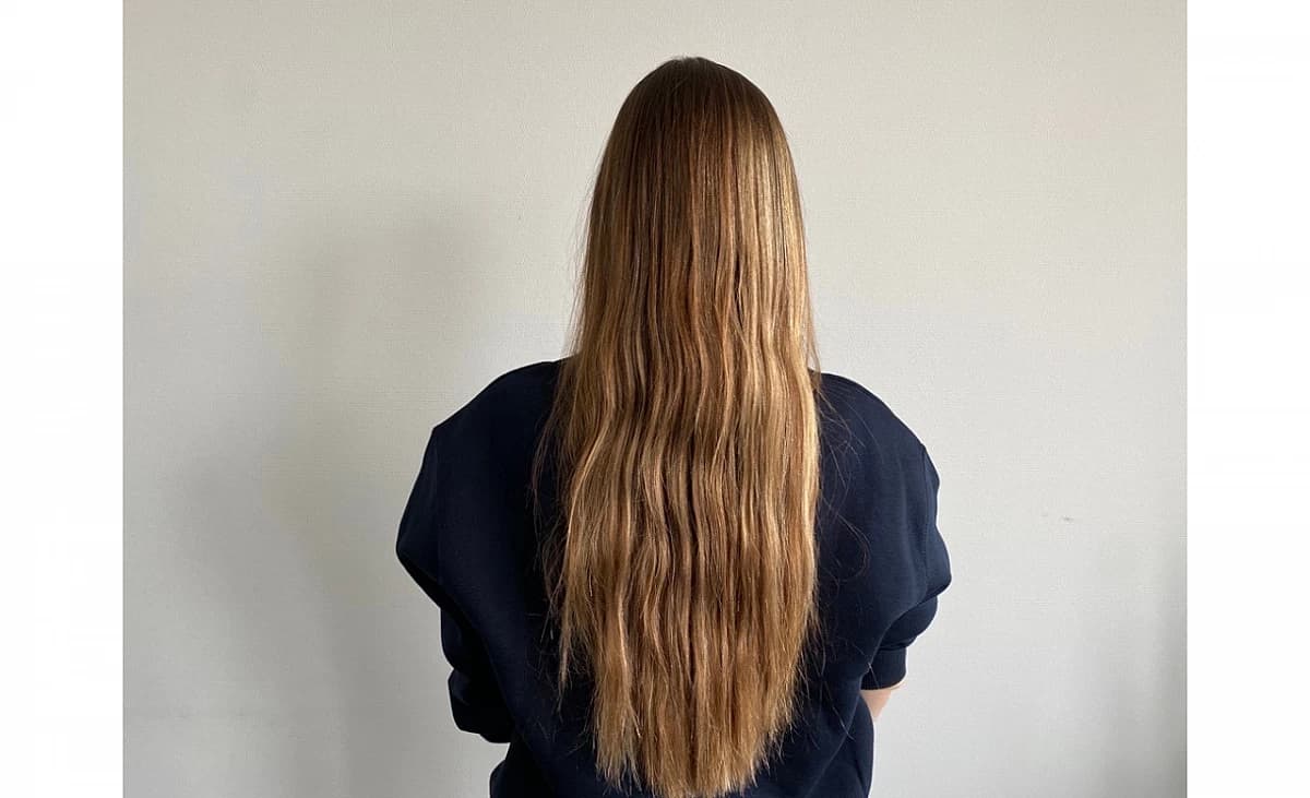 Bild von Haaren vor dem Styling mit de ghd Chronos Styler