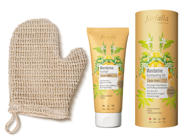 Farfalla Sets - Mandarine Duschpeeling