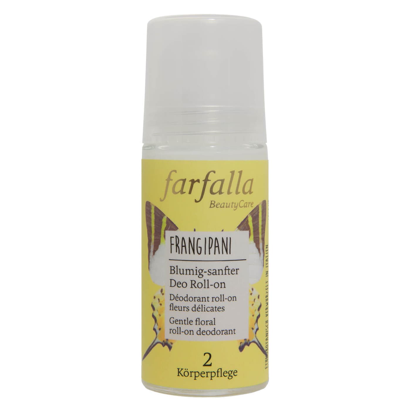 Farfalla Care - Frangipani, Blumig-sanfter Deo Roll-on