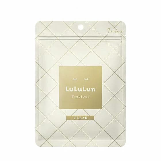 Lululun- Precious, CLEAR Face Mask (White)
