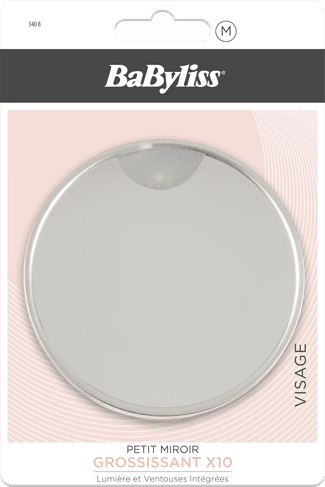 BaByliss - LED Vergrösserungsspiegel X10 Mit Saugnäpfen