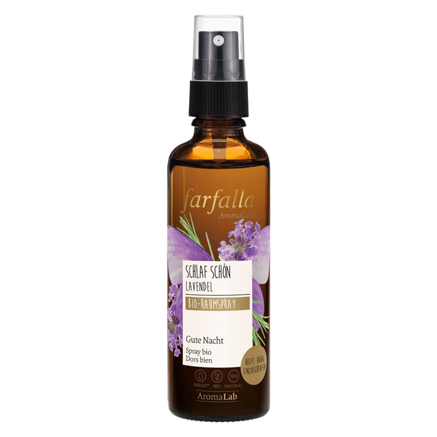 Farfalla Care - Schlaf schön - Lavendel Gute Nacht Bio-Raumspray