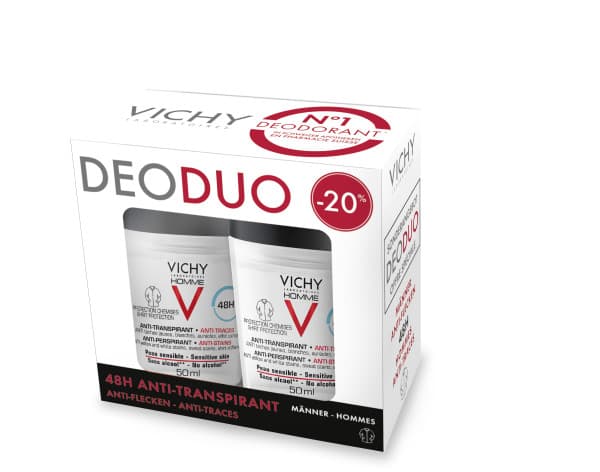 Vichy Deo - Homme Deo Anti-Fleck Roll on Duo