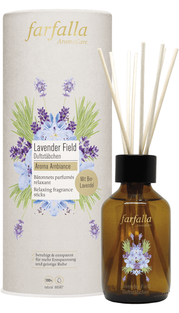 Farfalla - Duftstäbchen lavender field aroma ambiance, 150ml