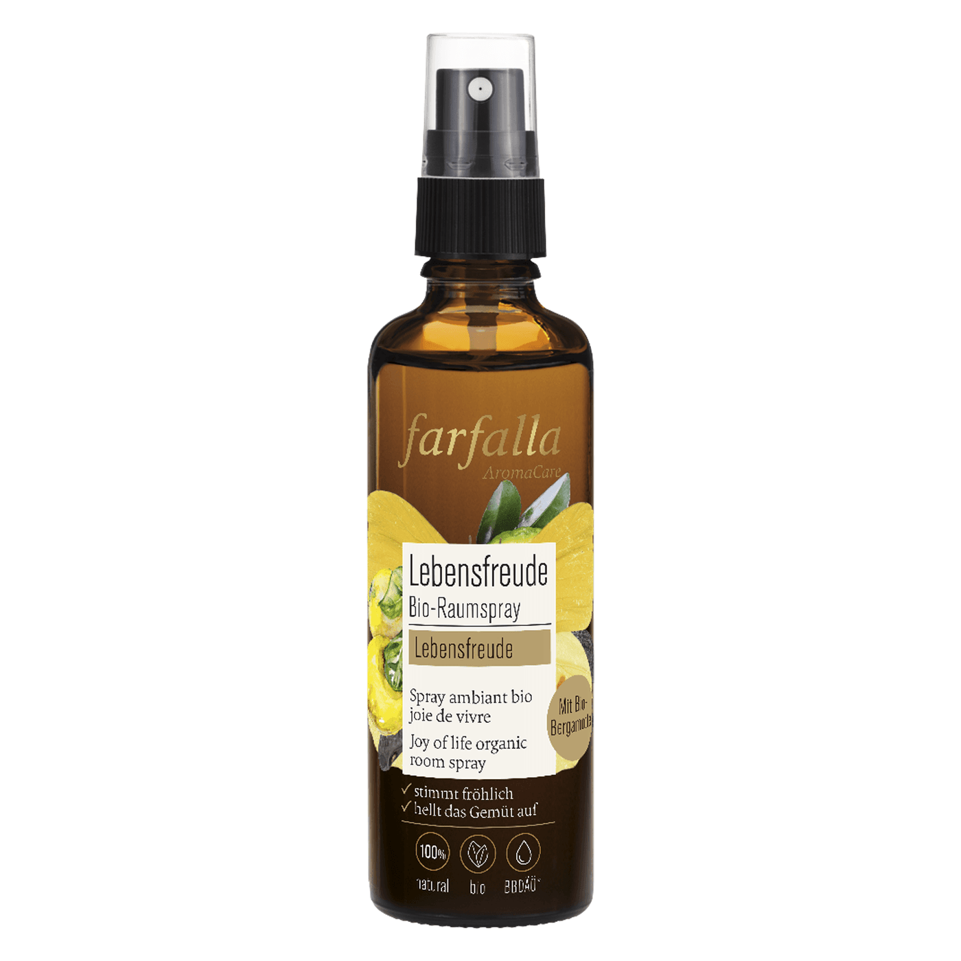 Farfalla Lebensfreude - Bergamotte Lebensfreude Bio-Raumspray