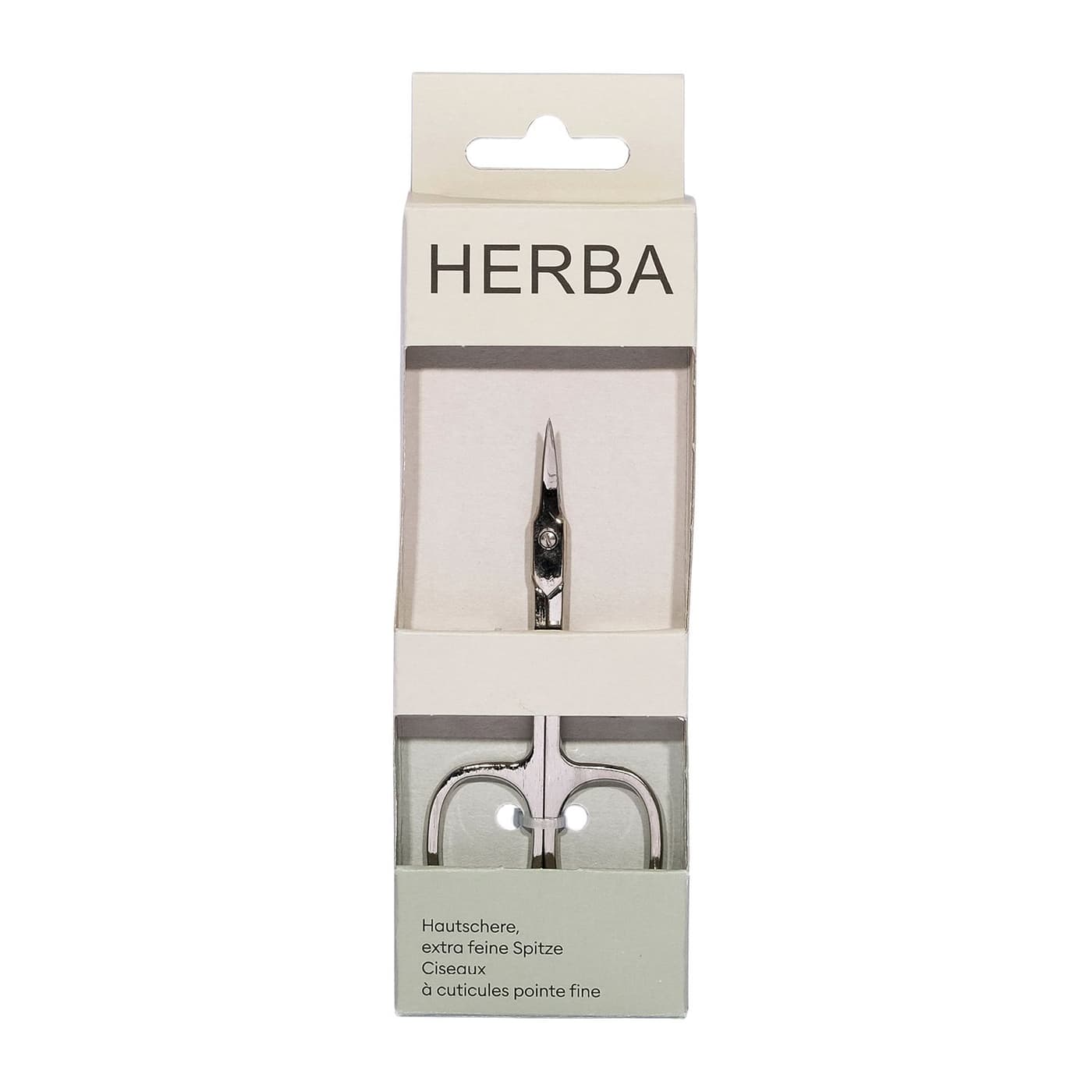 Herba - Hautschere vernickelt extra feine Spitze