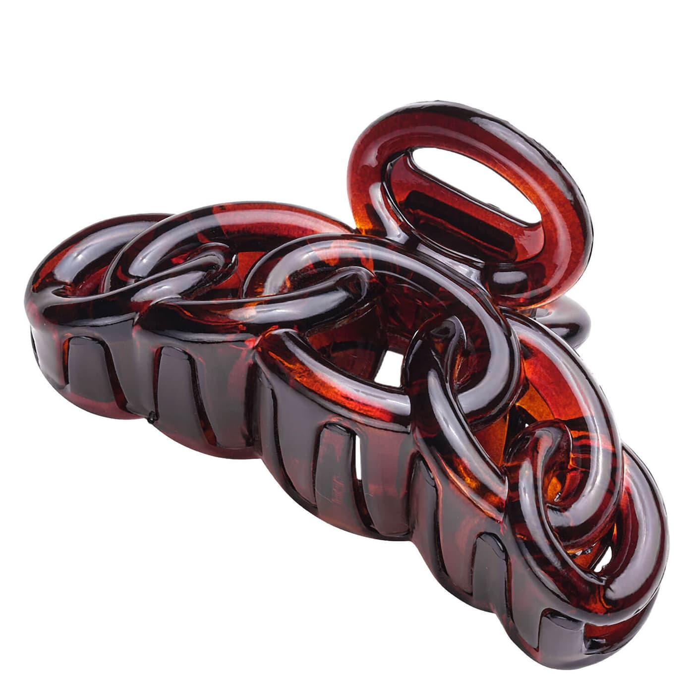 TRISA Hair - Haarklammer Geschwungen Tortoise 6cm