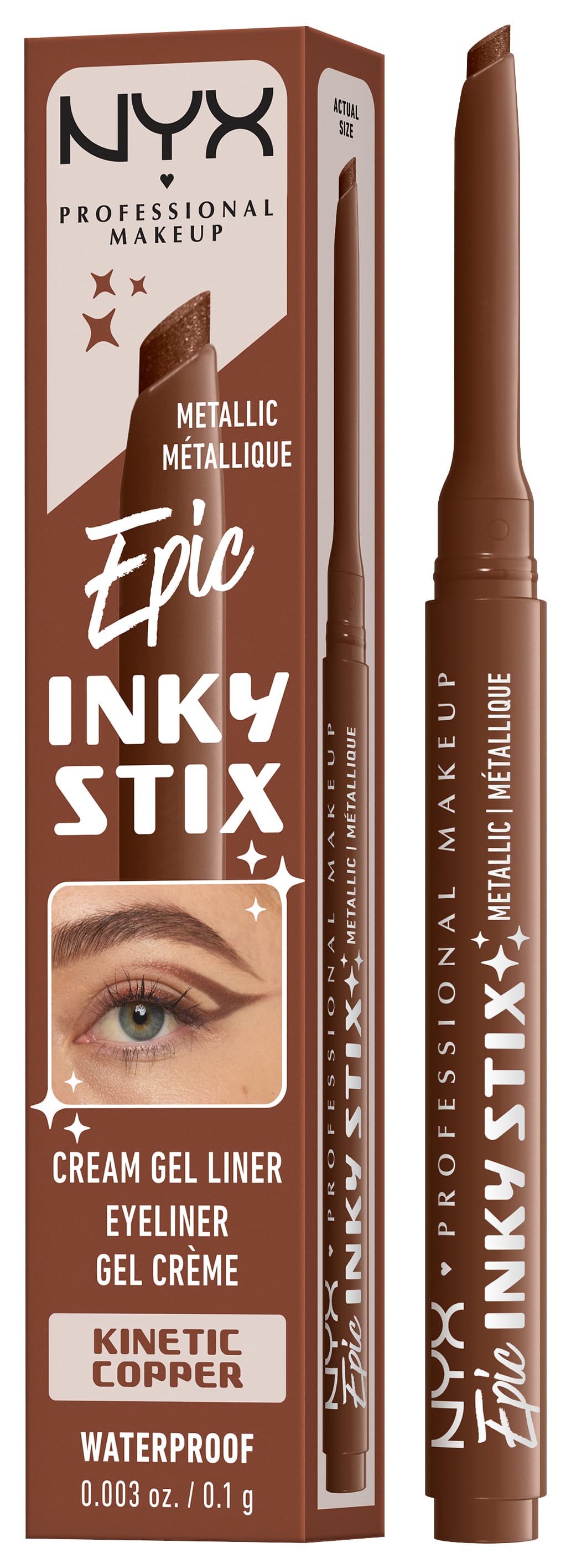 NYX Liner - Epic Inky Stix Cream Gel Eyeliner Waterproof Kinetic