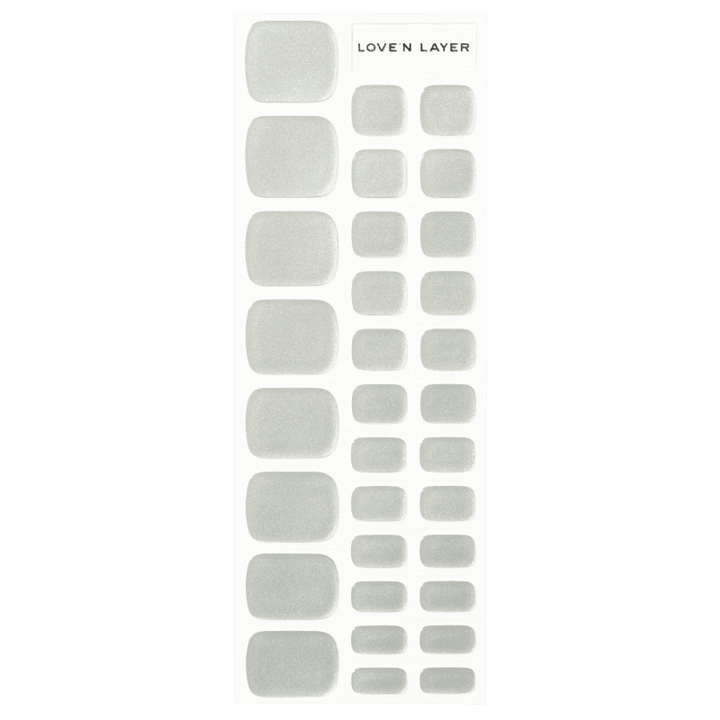 LoveNLayer - Metallic Toe Shiny Silver