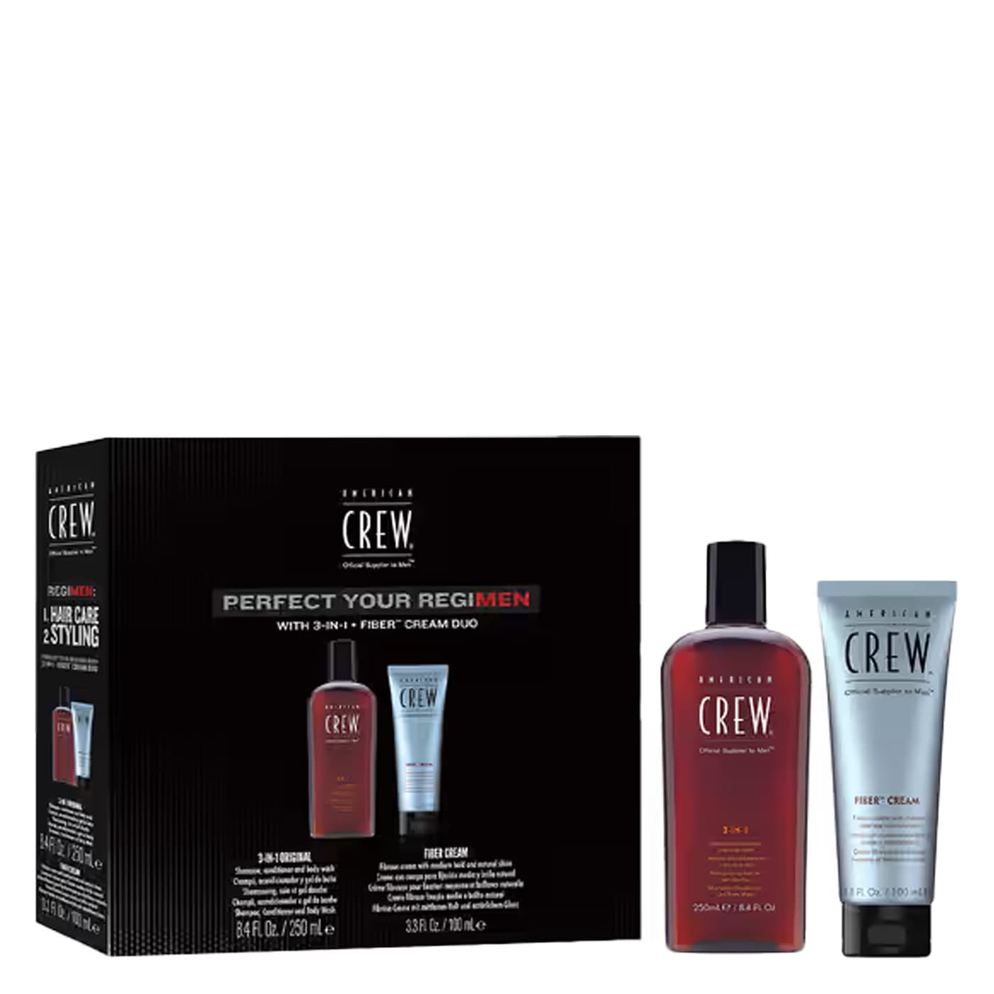 American Crew Specials - Regimen 3in1 & Fiber Cream Duo